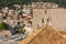 View of the bells of the Chapel of St. Margaret in the Old Town of Dubrovnik. Croatia