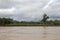 View of Beni river and rainforest of Madidi national park in the upper Amazon river basin in Bolivia, South America