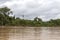 View of Beni river and rainforest of Madidi national park in the upper Amazon river basin in Bolivia, South America