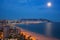 View of Benidorm at night