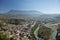 View of berat town center in albania