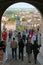 View of Bergamo Lower town from Saint Giacomo Gate, Italy