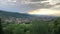 View on Bergamo at sunset, Lombardy, Italy.