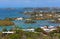 View of Bermuda tropical landscape.