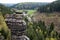 View into the Bielatal, a valley in the SÃ¤chsische Schweiz in Saxonia , Germany