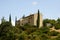 View of a big typical french house on hill