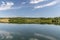 View of the Bilancino lake in Mugello in Tuscany