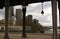 View from the bir hakeim bridge of highrises, Paris