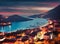 View from the bird\'s eye of the Kas city, district of Antalya Pr