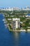 View of Biscayne Island and the Venetian Way in Miami, Florida