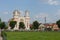 View of the Biserica Sfin?ii Trei Ierarhi on a sunny day in the city of Prejmer, Bra?ov,Transylvanian Saxon, Romania