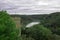 View from the Bitov castle on the vranov dam water