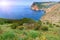 View of the Black Sea from the mountains in Balaklava