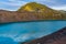 View of the Blahylur crater lake at Landmannalaugar