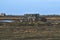 View of Blakeney is a coastal village old boat