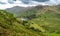 View of Blea Tarn from Lingmoor Fell, England