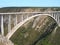 View of the Bloukrans Bridge over the Bloukrans River in South Africa