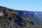 A view of the Blue Mountains from the Golden Stairway