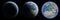 View of blue planet Earth in space collection 3D rendering elements of this image furnished by NASA