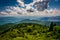 View of the Blue Ridge Mountains seen from Cowee Mountains Overlook on the Blue Ridge Parkway in North Carolina.