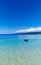 The view of the blue sky on Papuan Beach