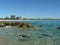 A view of the blue waters of coolangatta, the best surfspot in the world on a easy day