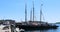 View of the Bluenose II in Lunenburg, Nova Scotia