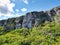 View of the Bluff the rock structure cliff in Cayman Brac Cayman islands