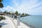 A view of the boardwalk at the Bridge of Lions on the Mantazas River in Historic St. Augustine, Floria USA