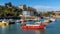 View of boats in the harbour in Folkestone on November 12, 2019