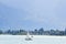 The View of boats on Lake Schwan in Summer, Germany