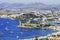 View of Bodrum harbor during hot summer day. Turkish Riviera