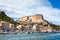 A view of Bonifacio port and old town, Corsica island France