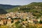 View on Bosa and the Castle - il Castello di Serravalle in Sardinia, Italy.