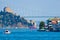 View of Bosporus strait Istanbul Turkey