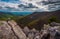 View from the boulder-covered summit of Blackrock in Shenandoah National Park