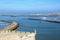 View of the Bouregreg River mouth and Atlantic Ocean from the Kasbah of the Udayas in Rabat, M