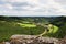 View from Bourscheid Castle in the Ardennes, Luxembourg