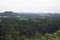 View from Brand mountain to different famous table hills in Saxon Switzerland