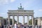 A view of the Brandenburg Gate,