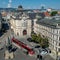 View of bratislava philharmonic building with surrounding streets, Slovakia capital city from new city carousel