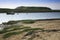 View of Brean down near Weston Super Mare in Somer