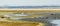 A view of breeding flamingos on the largest inland lagoon of Fuente de Piedra in Spain