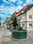 View of Bregenz lower town - Unterstadt - with fountain