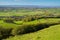 View from Brent Knoll Somerset to Quantock Hills