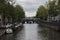 View From The Bridge At The Leidesgracht Canal Seeing The Prinsengracht Canal At Amsterdam The Netherlands 2-9-2022