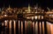 View of bridge moscow\'s kremlin at night Moscow