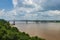 View of the bridge over the Mississippi River near the city of Natchez, Mississippi, USA;