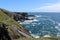 View of the Bridge, the rocks and sea water at Mizen Head Ireland