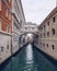 View of the Bridge of Sighs (Ponte dei Sospiri) and the Rio de Palazzo o de Canonica Canal from the Riva degli Schiavoni in Venice